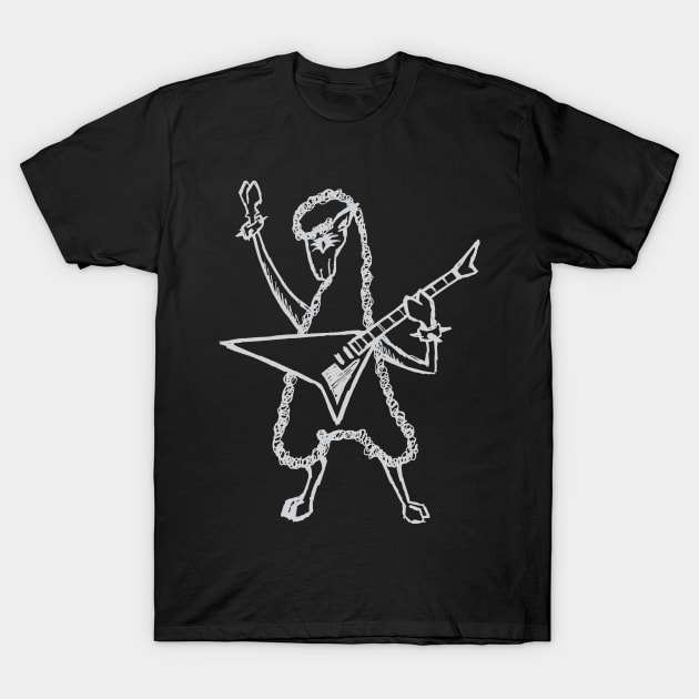 Heavy Metal Band Sheep Guitarist Guitar Playing Saying Gift T-Shirt by TellingTales